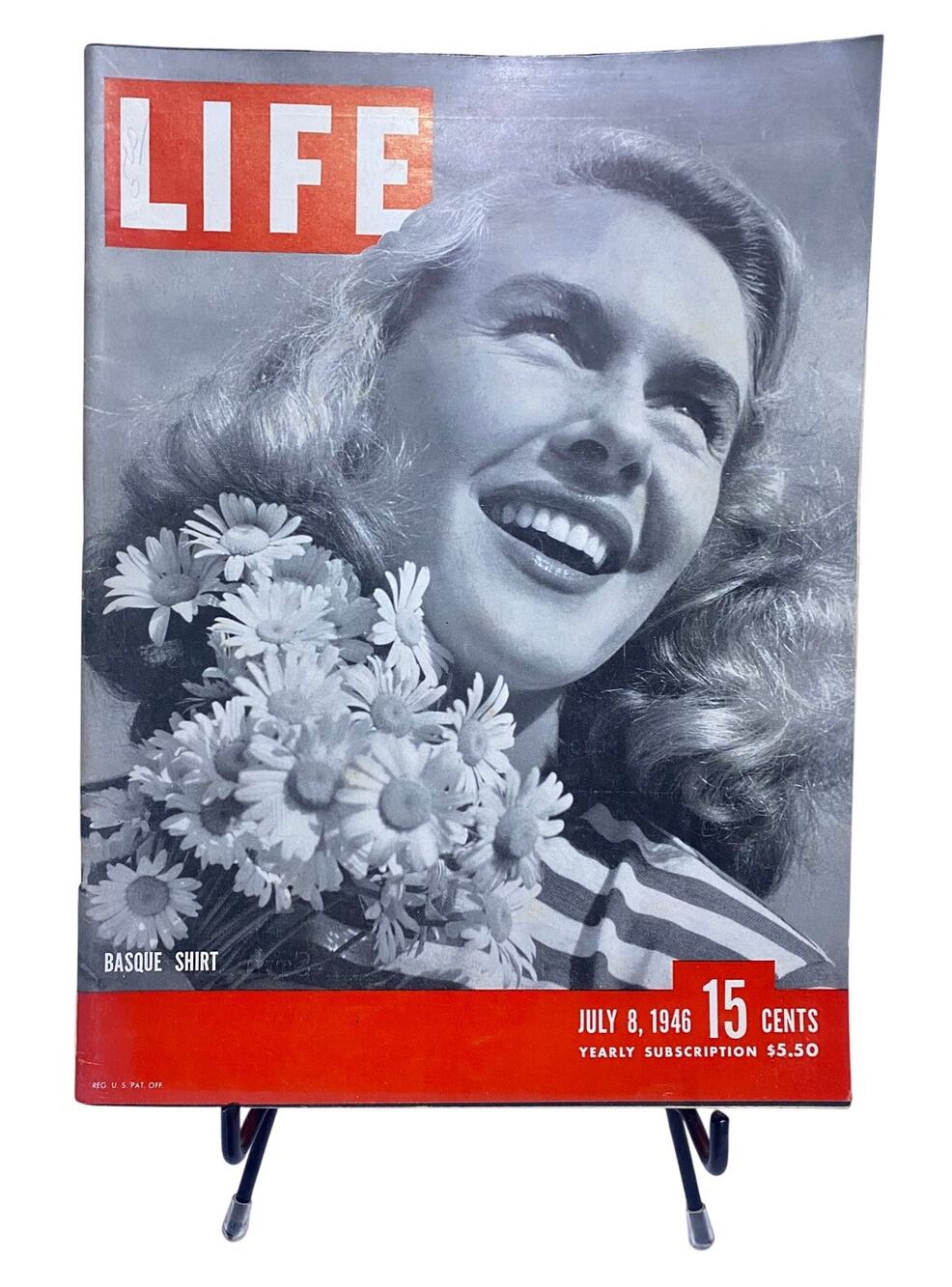 LIFE Magazine July 8 1946 Basque Shirt Fashion Jean Welch Vintage